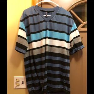 TRUE ROCK stripped t-shirt